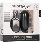 10 Speed Remote Vibrating Egg - Big - Black