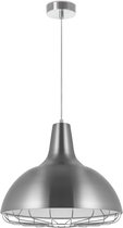 Home Sweet Home - Moderne Hanglamp Job - hanglamp gemaakt van Metaal - Geborsteld staal - 38/38/140cm - Pendellamp geschikt voor woonkamer, slaapkamer en keuken- geschikt voor E27 LED lichtbron