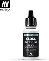 Vallejo 70470 Glossy Medium - Acryl Verf flesje