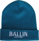 Ballin - Unisex Muts - Petrol - Wit Geborduurd