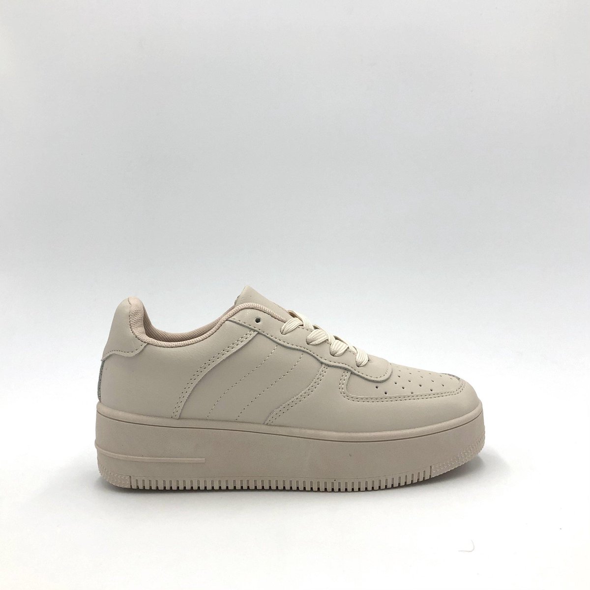 SNEAKER OSLO BEIGE - Maat 38 - Lage sneaker - Beige - Sportief - Casual
