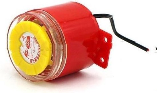 Alarmsirene 220 V 120 dB, elektrische sirene rood