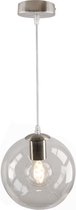 Olucia Jael - Hanglamp - Chroom/Transparant - E27