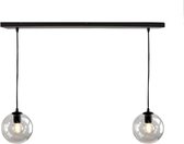 Olucia Jaidy - Hanglamp - Transparant/Zwart - E27