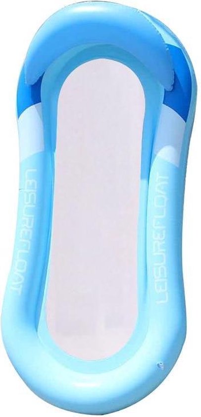 OPBLAASBAAR DUBBEL DUO WATERRING 1 PERSOONS ZWEMBAD LILO LIGSTOEL Luchtbed Float Water Opblaasbaar Drijvend Bed