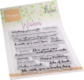 Marianne Design Clear stamps - Wishes van Marleen