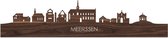 Skyline Meerssen Notenhout - 100 cm - Woondecoratie - Wanddecoratie - Meer steden beschikbaar - Woonkamer idee - City Art - Steden kunst - Cadeau voor hem - Cadeau voor haar - Jubileum - Trouwerij - WoodWideCities
