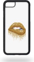 Golden lips Telefoonhoesje - Apple iPhone 7 / 8 / SE2