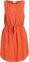 Vila Jurk Violenna Listi S/l Dress/su 14064127 Burnt Ochre Dames Maat - 44