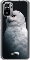 6F hoesje - geschikt voor Xiaomi Redmi Note 10S -  Transparant TPU Case - Witte Uil #ffffff