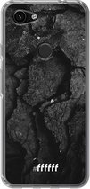 6F hoesje - geschikt voor Google Pixel 3a -  Transparant TPU Case - Dark Rock Formation #ffffff