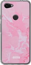 6F hoesje - geschikt voor Google Pixel 3a -  Transparant TPU Case - Pink Sync #ffffff