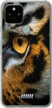 6F hoesje - geschikt voor Google Pixel 5 -  Transparant TPU Case - Tiger #ffffff