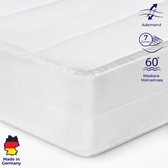 Matras 140x200 - 7 zones - koudschuim - premium tijk - 15 cm hoog - Gemiddeld