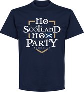 No Scotland No Party T-Shirt - Navy - Kinderen - 128