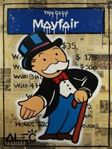 Alec Monopoly Classic Poster 3 - 60x80cm Canvas - Multi-color