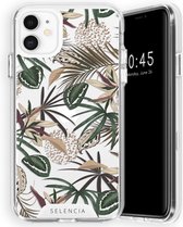Selencia Zarya Fashion Extra Beschermende Backcover iPhone 11 hoesje - Jungle Leaves
