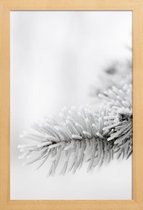 JUNIQE - Poster met houten lijst White -13x18 /Grijs & Wit