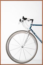 JUNIQE - Poster met kunststof lijst Ride my Bike -30x45 /Grijs & Wit