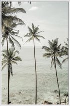 JUNIQE - Poster in kunststof lijst Tropical Dreams -60x90 /Blauw &