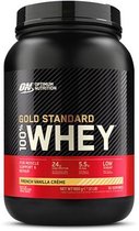Optimum Nutrition Gold Standard 100% Whey Protein - Eiwitpoeder  - Eiwitshake / Proteine Shake - French Vanilla Smaak - 908 gram (30 shakes) - 1 Pot