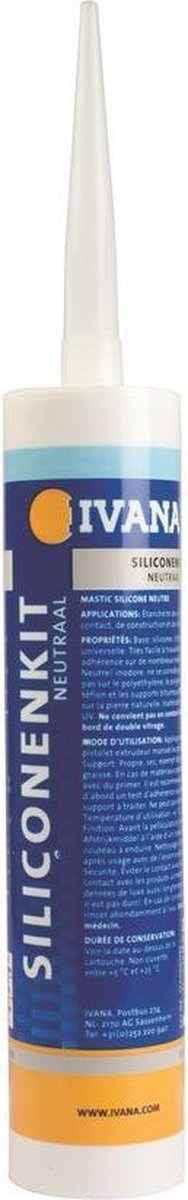 Ivana Siliconenkit Transparant Azijnz. 310Ml