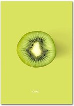 Fruit Poster Kiwi - 40x50cm Canvas - Multi-color
