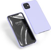 kwmobile telefoonhoesje voor Apple iPhone 11 - Hoesje met siliconen coating - Smartphone case in pastel-lavendel