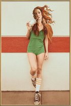 JUNIQE - Poster met kunststof lijst Venus Chillout -30x45 /Groen &