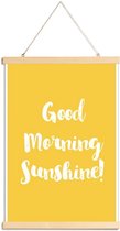 JUNIQE - Posterhanger Good Morning -40x60 /Geel