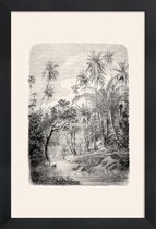 JUNIQE - Poster met houten lijst Sri Lanka -30x45 /Grijs & Ivoor