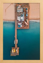 JUNIQE - Poster in houten lijst Paradise Pier by @connorjvaughan