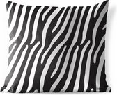 Buitenkussens - Tuin - Dierenprint met zebra - 40x40 cm