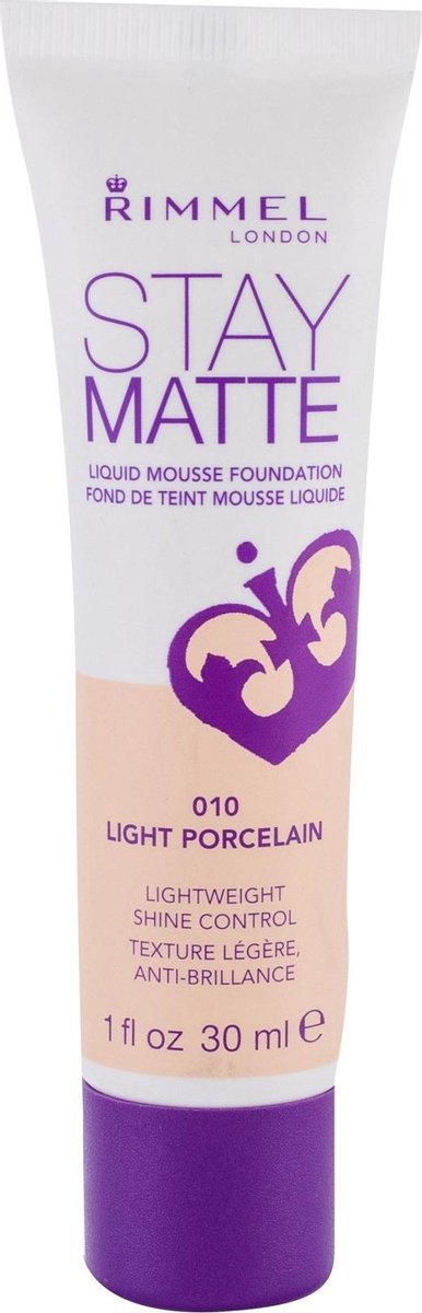 Rimmel Stay Matte Liquid Foundation 010 Porcelain