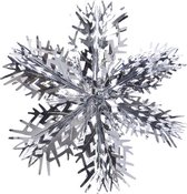 Sneeuwvlok lametta zilver dia39cm