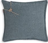 Knit Factory Imre Kussen - Jeans - 50x50 cm