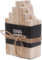 SENZA Huisjes Serveerplankjes - 3 stuks -