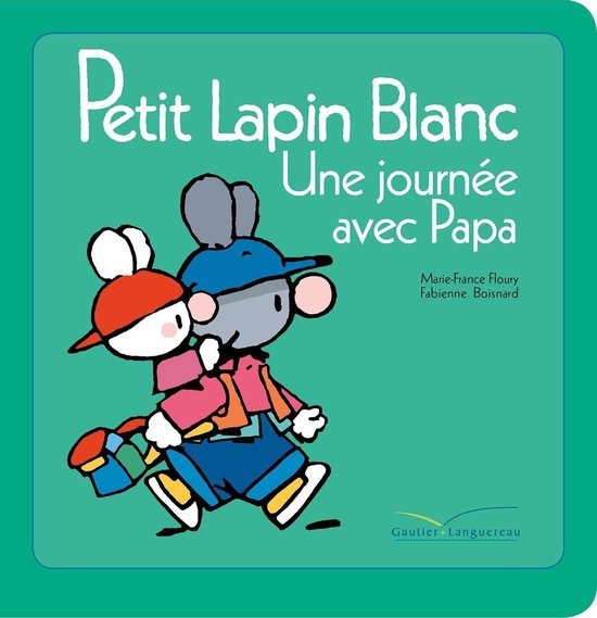 Petit lapin blanc - Une journée avec papa - cover