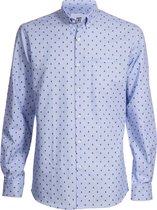 CR7 Fashion Shirt Slim Fit Blue - Maat S