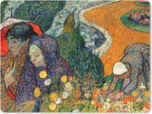 Muismat Vincent van Gogh 2 - Herinnering aan de tuin van Etten - Schilderij van Vincent van Gogh muismat rubber - 23x19 cm - Muismat met foto