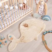 Kindervloerkleed - Huggy Walvis Creme