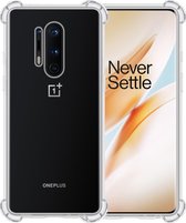 OnePlus 8 Pro Hoesje Siliconen Shock Proof Case Transparant - OnePlus 8 Pro Hoes Cover Extra Stevig Hoesje - Transparant