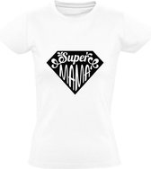 Super mama Dames t-shirt | moederdag | oma | moeder | grappig | cadeau | Wit