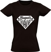 Super mama Dames t-shirt | moederdag | oma | moeder | grappig | cadeau | Zwart