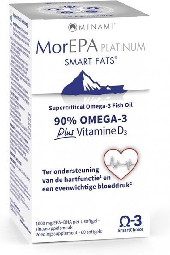 Minami Nutrition Morepa Platinum 90% Omega 3 Softgels Plus Vitamine D3...