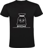 Rotzak Heren t-shirt | prutser| grappig | cadeau | Zwart