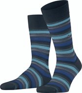 Burlington Organic Stripe Sokken Heren 21058 - Blauw 6120 marine Heren - 40-46