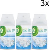 AIRWICK Freshmatic Automatische Spray Refill Frisse Linnen & Witte Bloemen Krimp - (3x250ml)