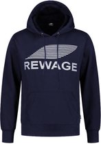 REWAGE Hoodie Premium Heavy Kwaliteit - Donkerblauw  - M