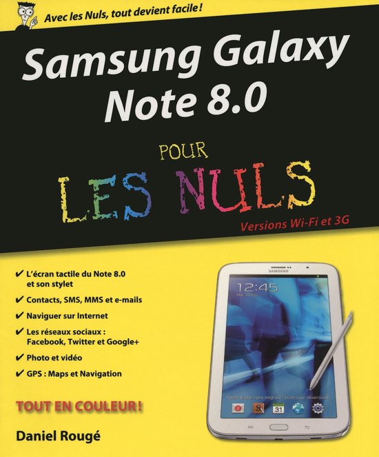 Informatique pour les nuls - Samsung Galaxy Note 8.0 pour le ... - cover